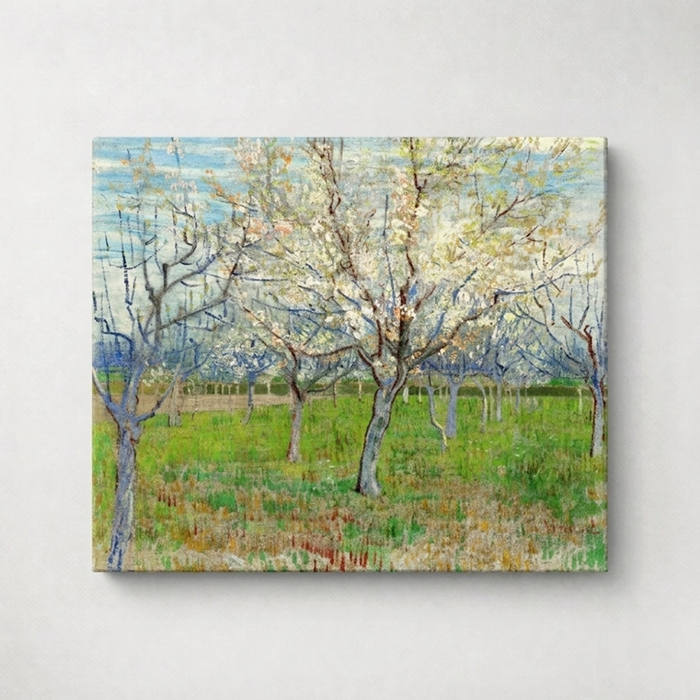 Orchard with Blossoming Apricot Trees – Vincent van Gogh