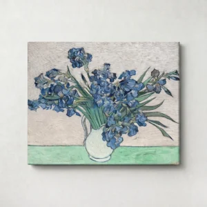 28. Irises (white background) – Vincent van Gogh