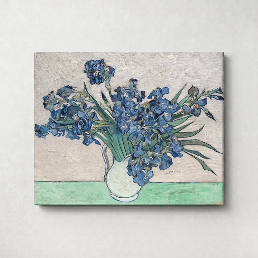 Irises(white background) – Vincent van Gogh