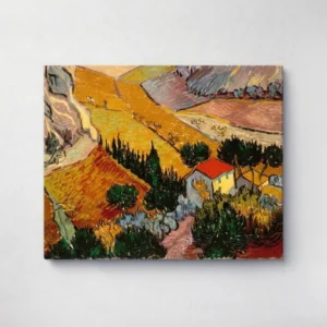 30. Landscape with house and Ploughman - Vincent Van Gogh