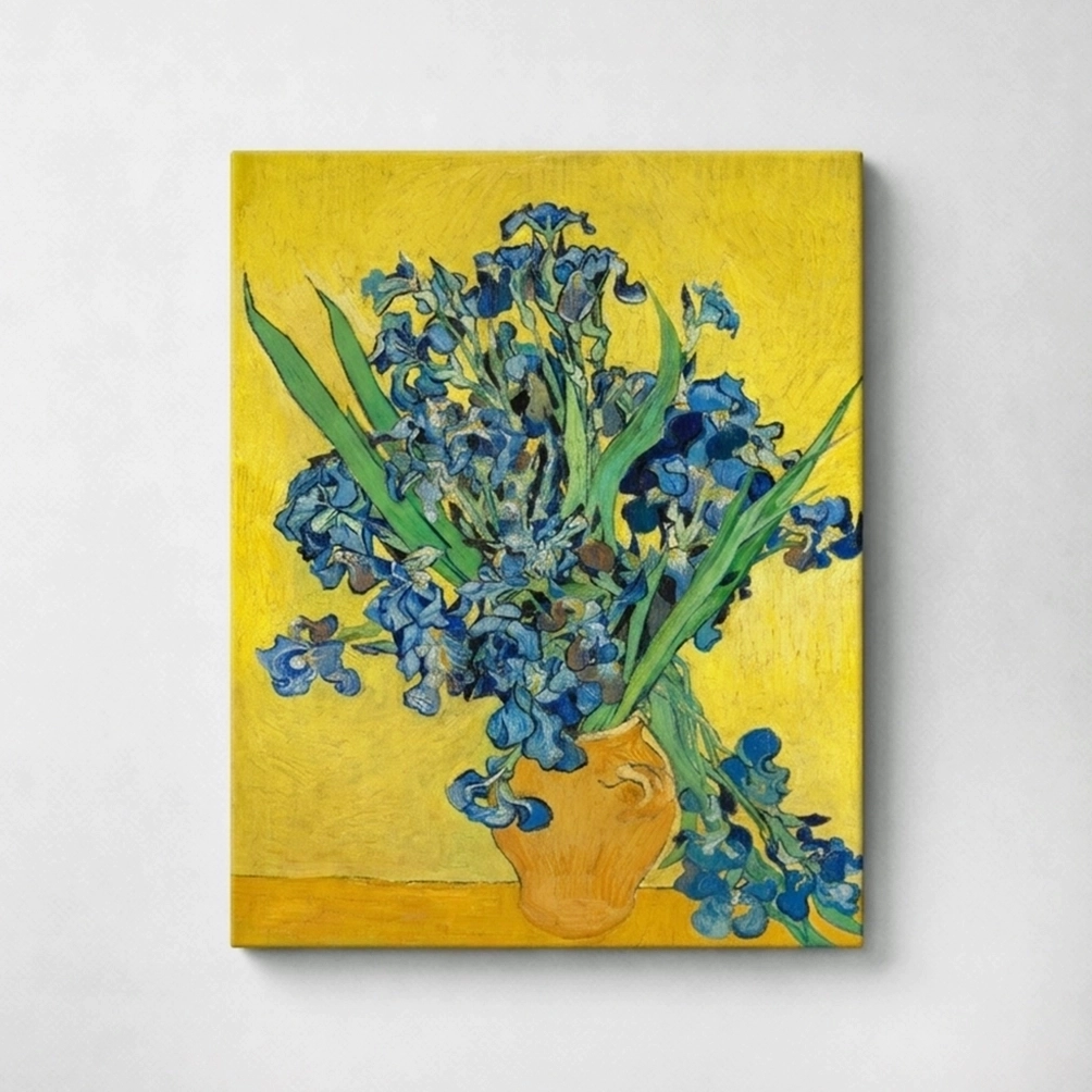 Irises(yellow background)– Vincent van Gogh