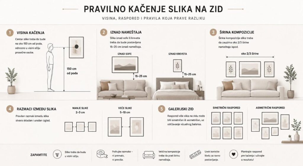 pravilno kacenje slika