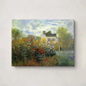 13. The garden of monet at Argenteuil - Claude Monet