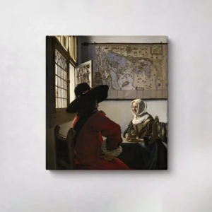 5. Officer and laughing girl - Johannes Vermeer