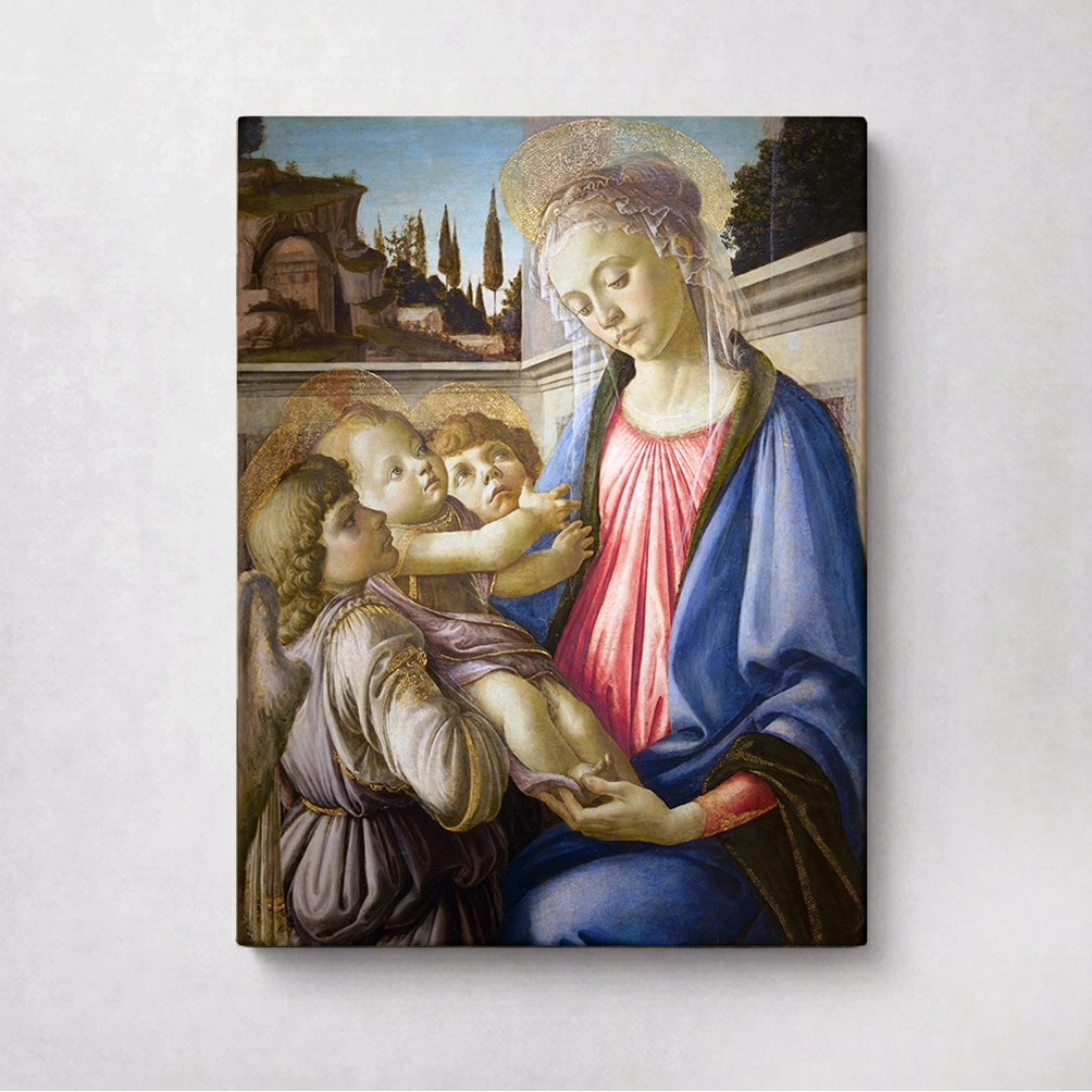 Madonna and child and two angels – Sandro Botticelli