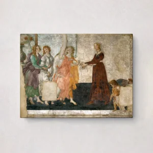 5. Venus and the three graces presenting gifts to a young woman - Sandro Botticelli
